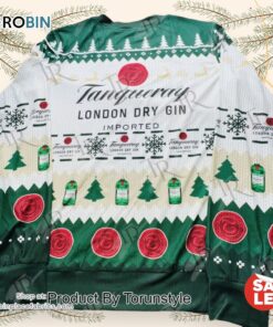 Tanqueray London Dry Gin Christmas Sweater   Festive Holiday Alcohol Themed Jumper