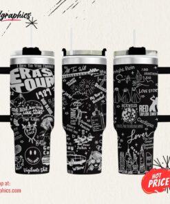 Taylor Swift Engraved Cup Eras Tour 40 Oz Tumbler