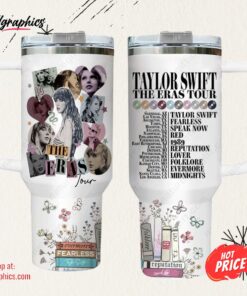 Taylor Swift Eras Tour Stanley Tumbler 40oz Quencher with Handle