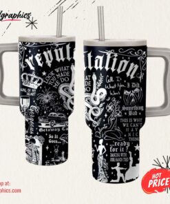 Taylor Swift Reputation Album Stanley Cup Tumbler 40 OZ