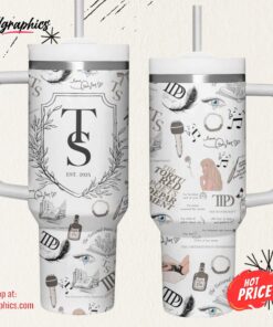 Taylor Swift The Tortured Poets Department Album Stanley Cup Tumbler