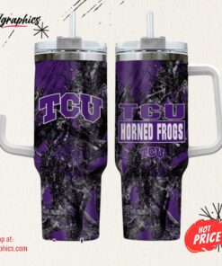 Tcu Horned Frogs Realtree Hunting 40oz Tumbler