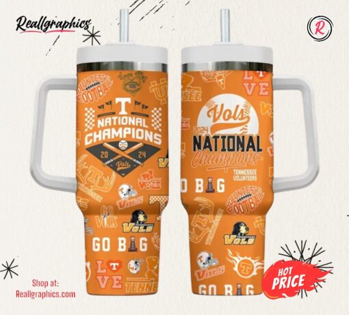 Tennessee Volunteers Baseball 40oz Stanley Tumbler