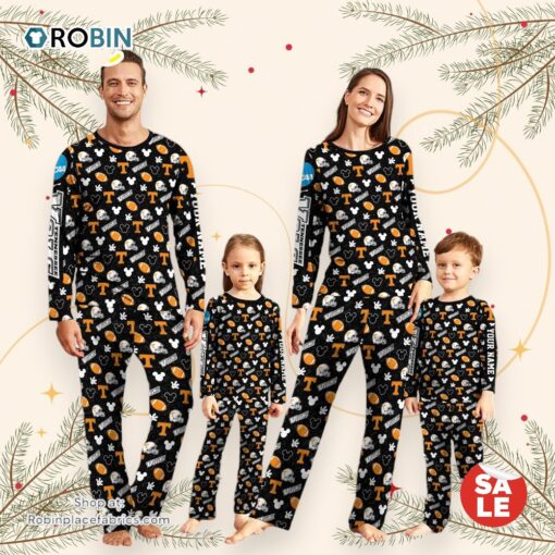 Tennessee Volunteers NCAA And Mickey  Mouse Pajamas Custom Your Name