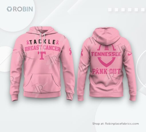 Tennessee Volunteers Tackle Breast Cancer 2024 AOP Clothing (Hoodie, Sweatshirt, T Shirt)