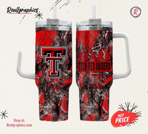 Texas Tech Red Raiders Realtree Hunting 40oz Tumbler