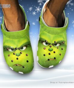 The Grinch 3D Printed Crocs Clogs Shoes