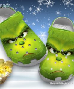 The Grinch 3D Printed Crocs Clogs Shoes