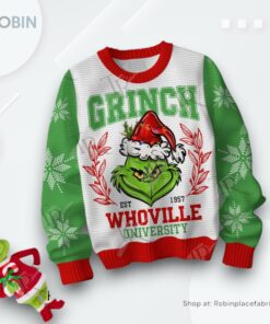 The Grinch Whoville University Sweater