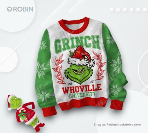The Grinch Whoville University Sweater
