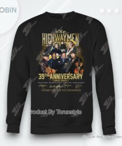 The Highwaymen 39th Anniverasry 1985 2024 Thank You For The Memories T Shirt