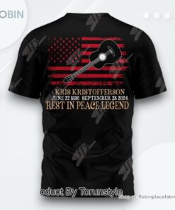 The King Is Gone Kris Kristofferson 1959 2024 Thank You For The Memories T Shirt   Black The King Is Gone Kris Kristofferson 1959 2024 Thank You For The Memories T Shirt   Black