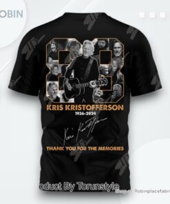 The King Is Gone Rest In Eternal Peace Kris Kristofferson 1959 2024 Thank You For The Memories T Shirt