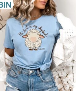 The Lord Is My Shepherd Shirt, Bible Verse Easter Sweatshirt Unisex Shirt
