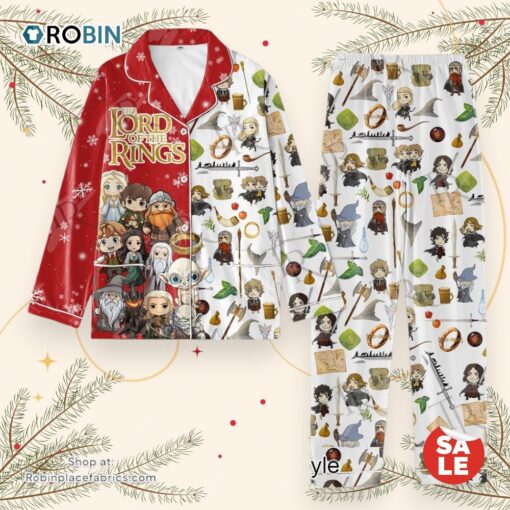 The Lord Of The Rings Merry Christmas Pajamas Set