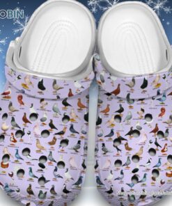 The Pigeons Of World 3D Printed Crocs Clogs Shoes The Pigeons Of World 3D Printed Crocs Clogs Shoes