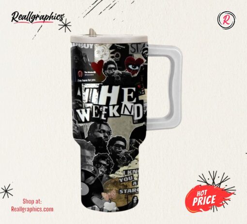 The Weeknd Music Tumbler With Handle Tmbler 40 OZ