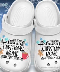 This Is My Hallmark Christmas Move Watching Shirt 3D Printed Crocs