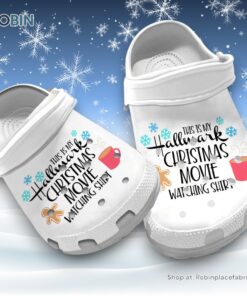 This Is My Hallmark Christmas Move Watching Shirt 3D Printed Crocs