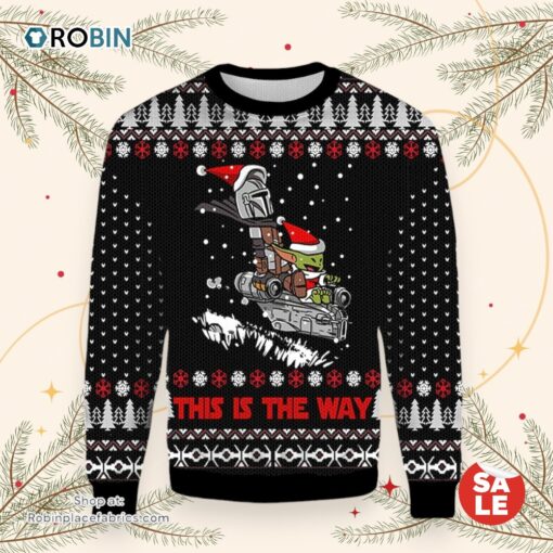 This Is The Way Baby Yoda Christmas Star Wars Ugly Christmas Sweater