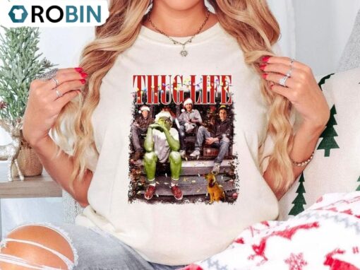 Thug Life Christmas Movie TShirt, Christmas Friends Shirt