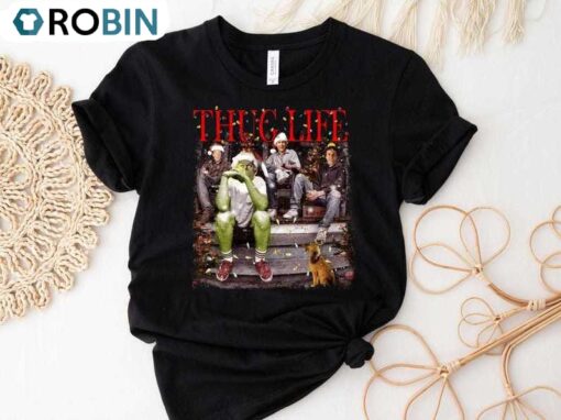 Thug Life Christmas Shirt, Movie Characters Sweatshirt