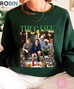 Thug Life Christmas Sweatshirt, Xmas Movie Friends Shirt, Long Sleeve Cotton, Hoodie