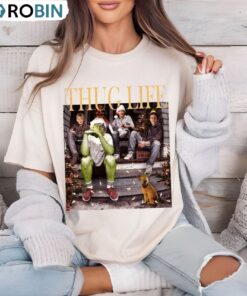 Thug Life Christmas Sweatshirt, Xmas Movie Sweater, Long Sleeve Cotton, Hoodie