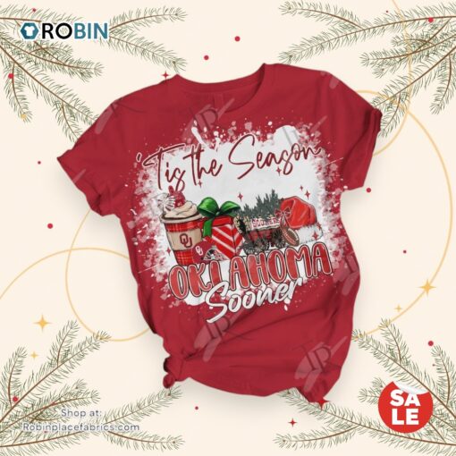 Tis The Season Oklahoma Sooner Merry Christmas Pajamas Set