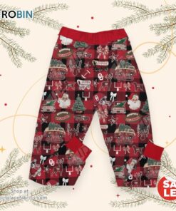 Tis The Season Oklahoma Sooner Merry Christmas Pajamas Set