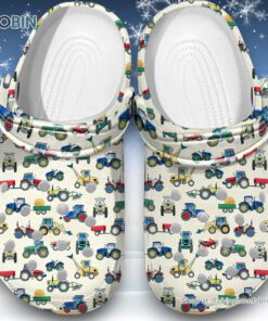 Tractor Pattern 3D Printed Crocs Clogs Shoes for Women and Men Tractor Pattern 3D Printed Crocs Clogs Shoes for Women and Men