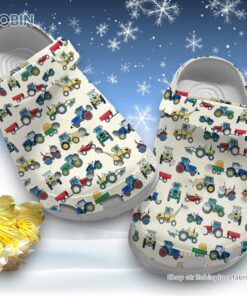 Tractor Pattern 3D Printed Crocs Clogs Shoes for Women and Men Tractor Pattern 3D Printed Crocs Clogs Shoes for Women and Men