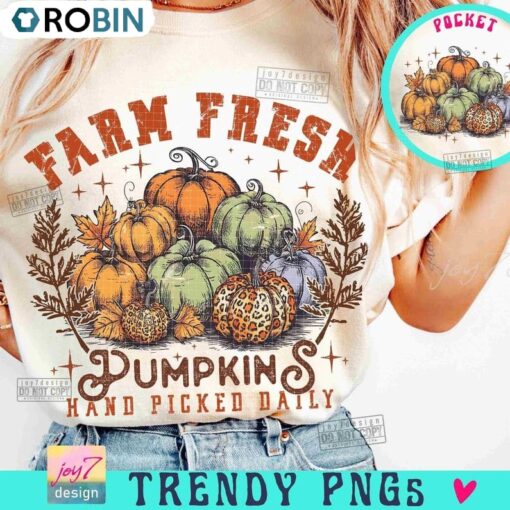 Trendy Farm Fresh Fall Pumpkins Shirt Unisex Shirt