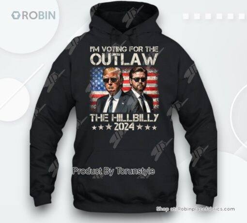 Trump Vintage I’m Voting For The Outlaw And The Hillbilly 2024 T Shirt