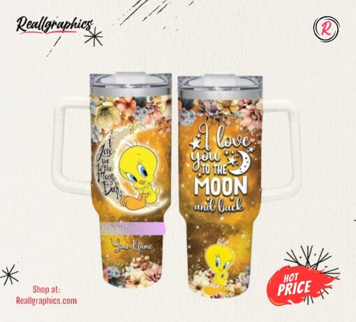 Tweety Tumbler 40oz, Custom Tweety Tumbler