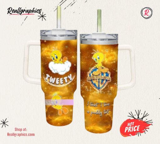 Tweety Tumbler 40oz, Tweety Bird Tumbler