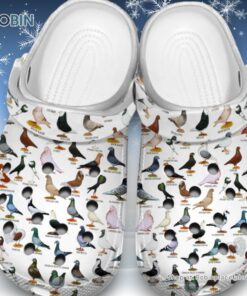 Types of Pigeons 3D Printed Crocs Clogs Shoes Types of Pigeons 3D Printed Crocs Clogs Shoes