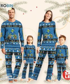 UCLA Bruins NCAA Custom Name Grinch Christmas And Sport Team Pajama Set