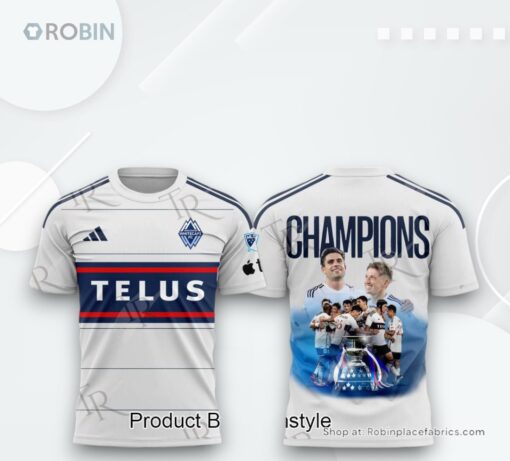 Vancouver Whitecaps FC 2024 Champions AOP Clothing (Hoodie, Sweatshirt, T Shirt)