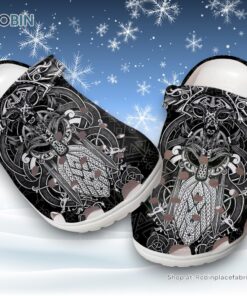 Vikings Limited Edition 3D Printed Crocs Clogs Shoe Vikings Limited Edition 3D Printed Crocs Clogs Shoe