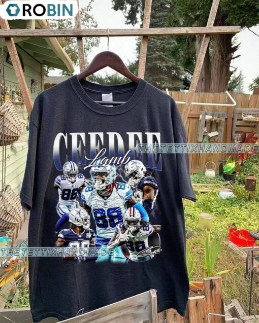 Vintage 90s Graphic Style Ceedee Lamb T Shirt, Vintage Football Shirt