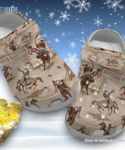 Vintage Western Cowboy 3D Printed Crocs Clogs Shoes