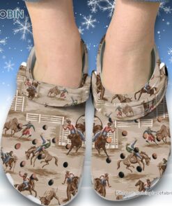 Vintage Western Cowboy 3D Printed Crocs Clogs Shoes
