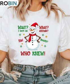 Wait What I Have An Attitude Sweatshirt, Christmas Movie Shirt, Long Sleeve Cotton, Hoodie