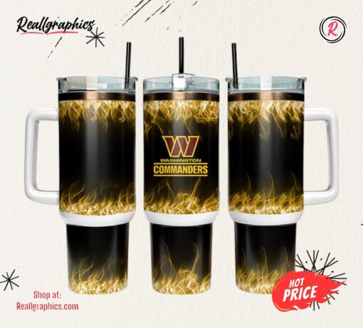 Washington Commanders 40oz Tumbler NFL Tumbler Wrap
