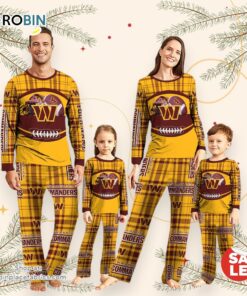 Washington Commanders NFL Custom Your Name Football Team Pajamas