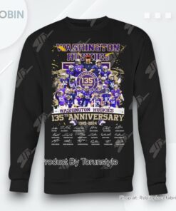 Washington Huskies 135th Anniversary 1989 2024 T Shirt Washington Huskies 135th Anniversary 1989 2024 T Shirt