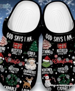 Water proof God Says I Am 3D Printed Crocs