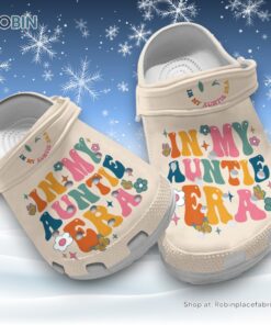 Water proof In My Auntie Era 3D Printed Crocs