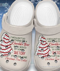 Water proof Klondike Bar Sketchy Christmas Tree Cakes 3D Printed Crocs Shoes